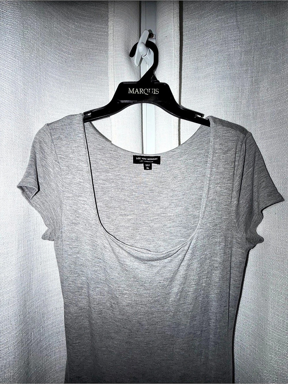 See You Monday Gray Maxi Dress Size XL Like New